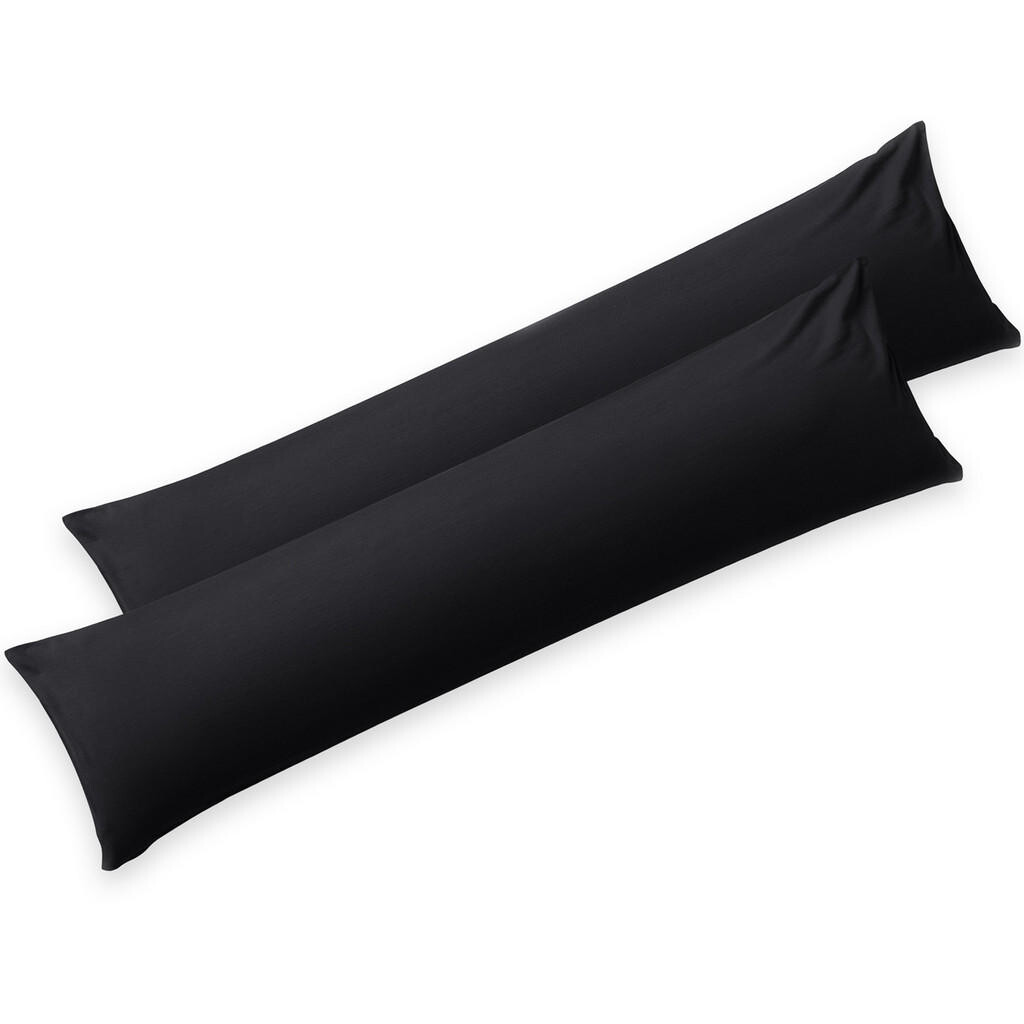 Blumtal OBLIEČKA na vankúš Agneta 40/145 cm, súprava 2 ks, 100% bavlna, čierna