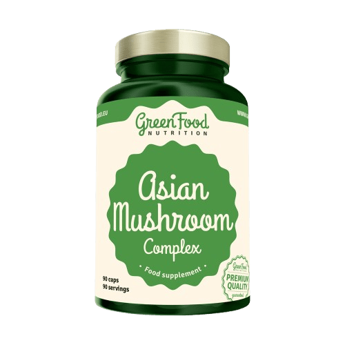 GREENFOOD NUTRITION Ázijský komplex húb 90 kapsúl