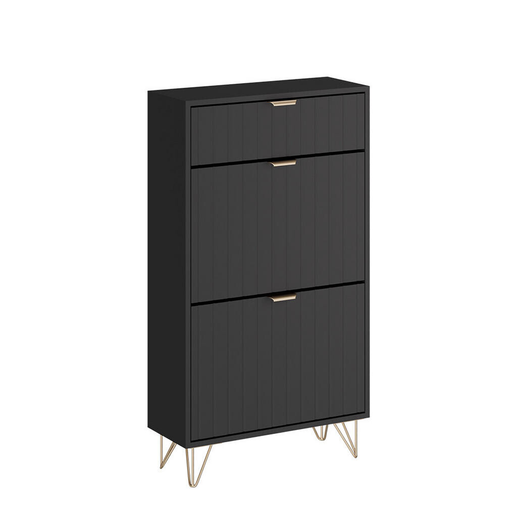 Vicco SKRIŇA NA TOPÁNKY Helge čierna 60 x 107.5 cm 2 priehradky
