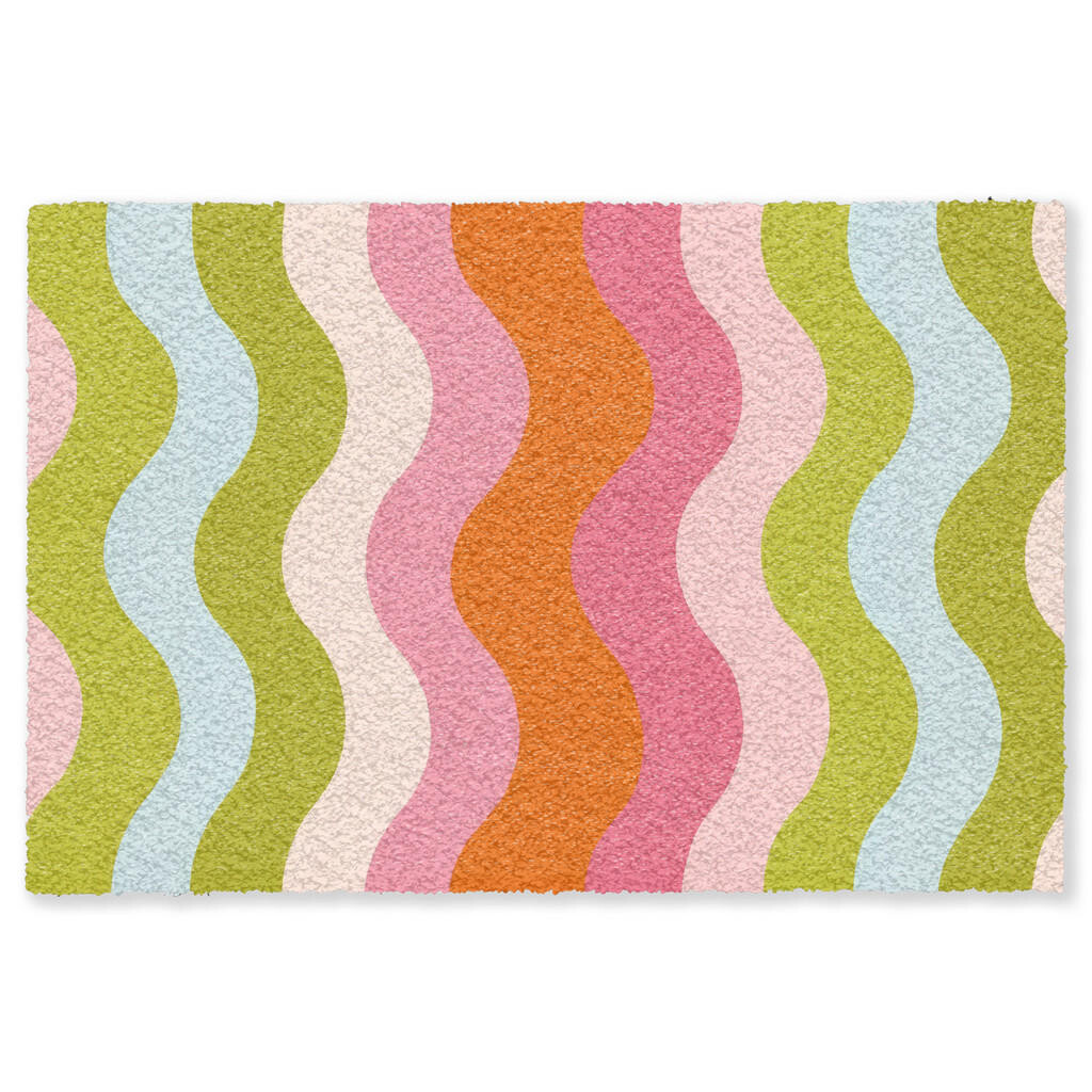 MuchoWow ROHOŽKA Orbity - Vlny - Farebné - Vertikálne 180x120 cm