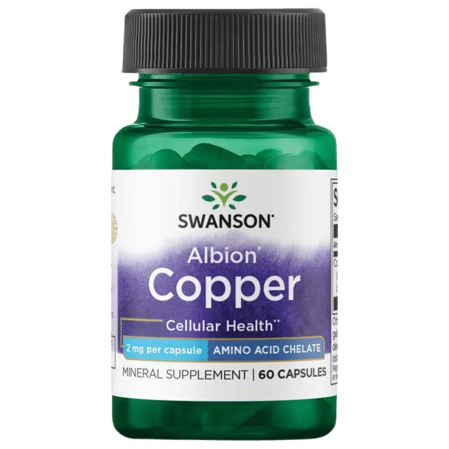 SWANSON Albion Copper 2mg 60 kapsúl