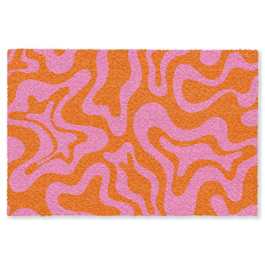 MuchoWow ROHOŽKA Vzor - Ružová - Oranžová - Abstraktné - Moderné 120x80 cm