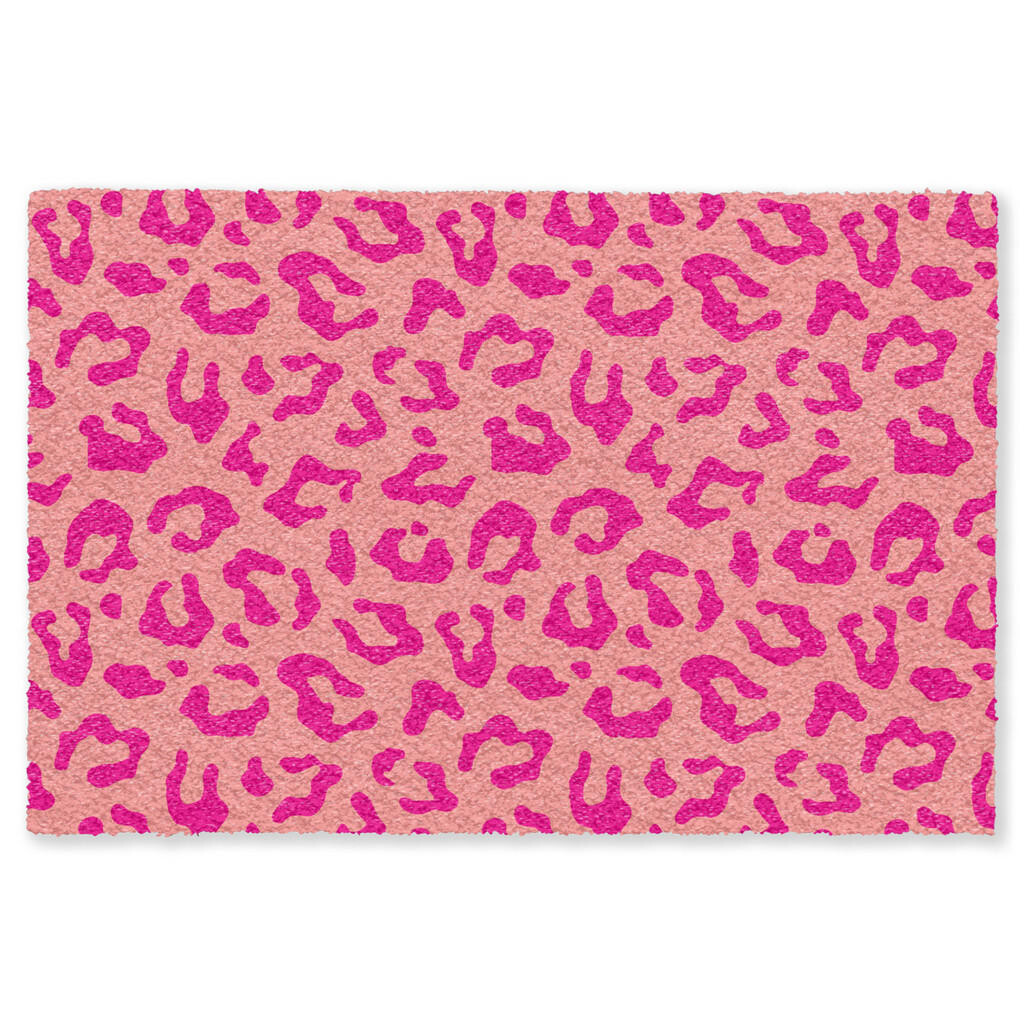 MuchoWow ROHOŽKA Potlač pantera - Ružová - Zvieracia potlač - Minimalistická 120x80 cm