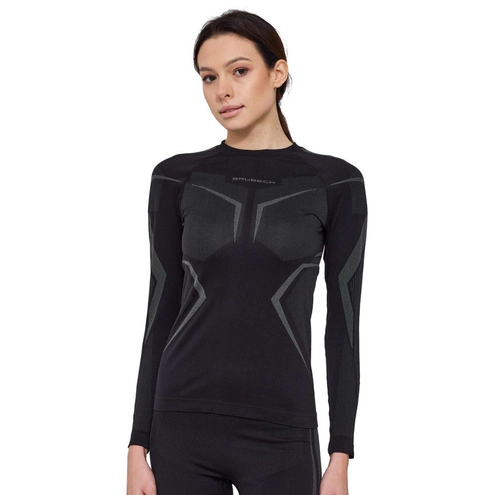 Brubeck Dry s dlouhým rukávem LS1736W BLACK / GRAPHITE - S