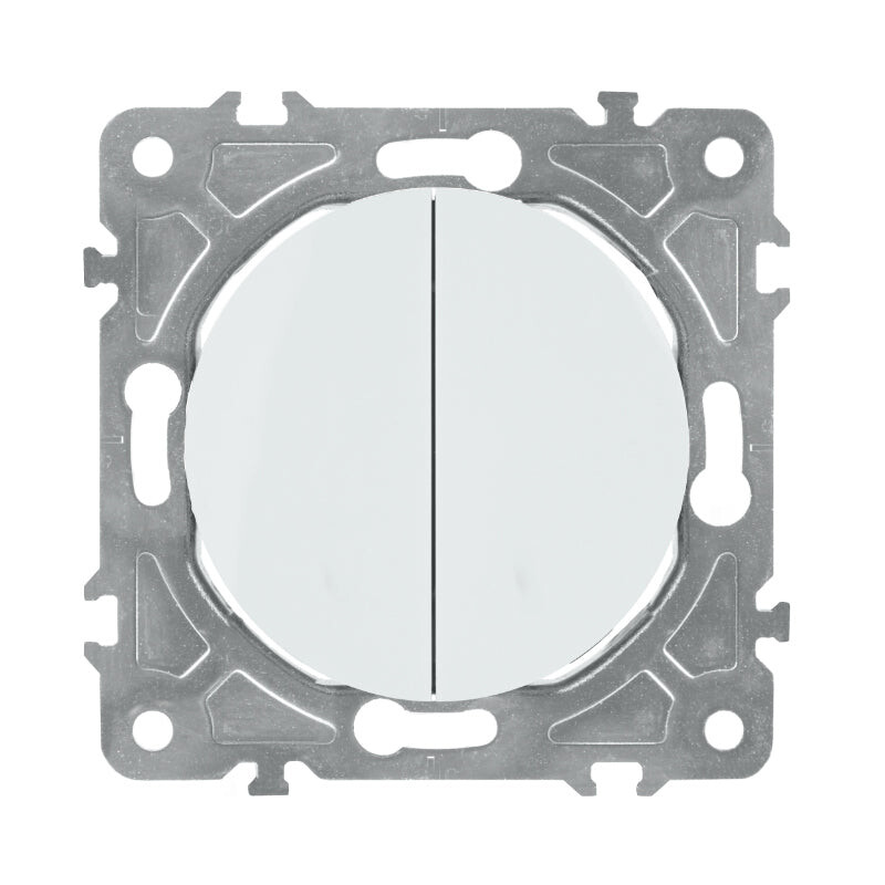 Vypínač ELECTROMALT OVAL OVA1008W biely