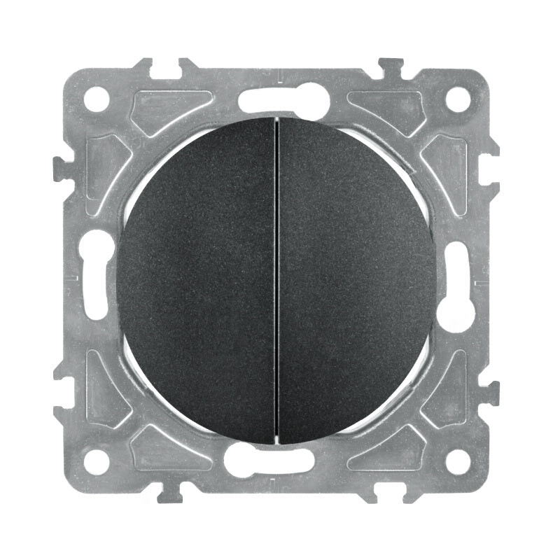 Vypínač ELECTROMALT OVAL OVA1008B čierny