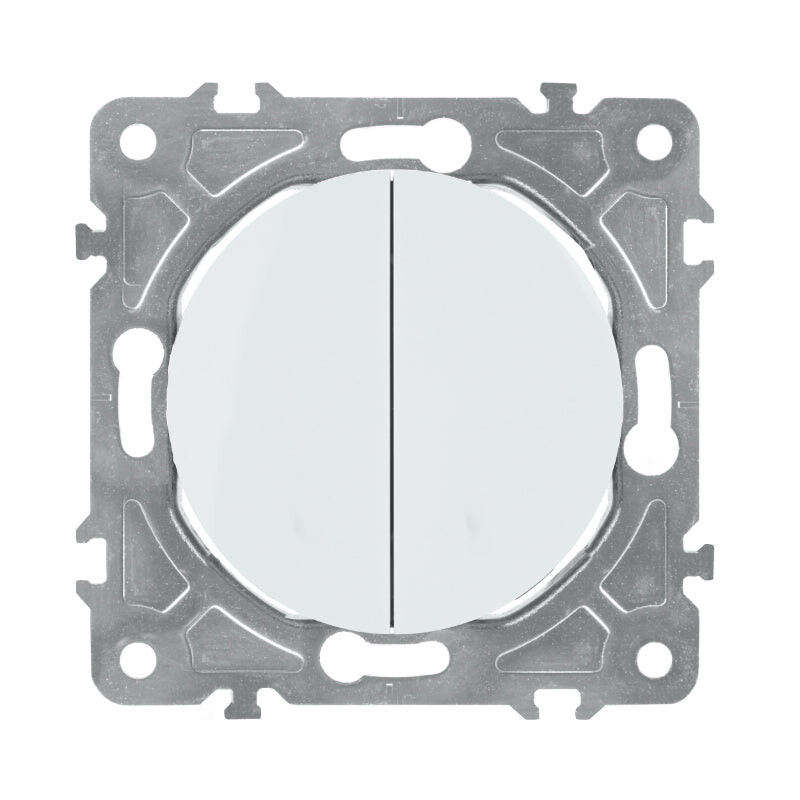 Vypínač ELECTROMALT OVAL OVA1009W biely