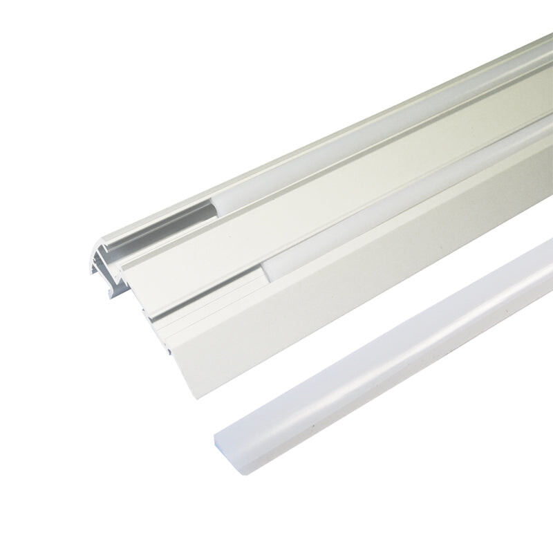 AL profil Stair pre LED pásiky, s difúzorom, 2m