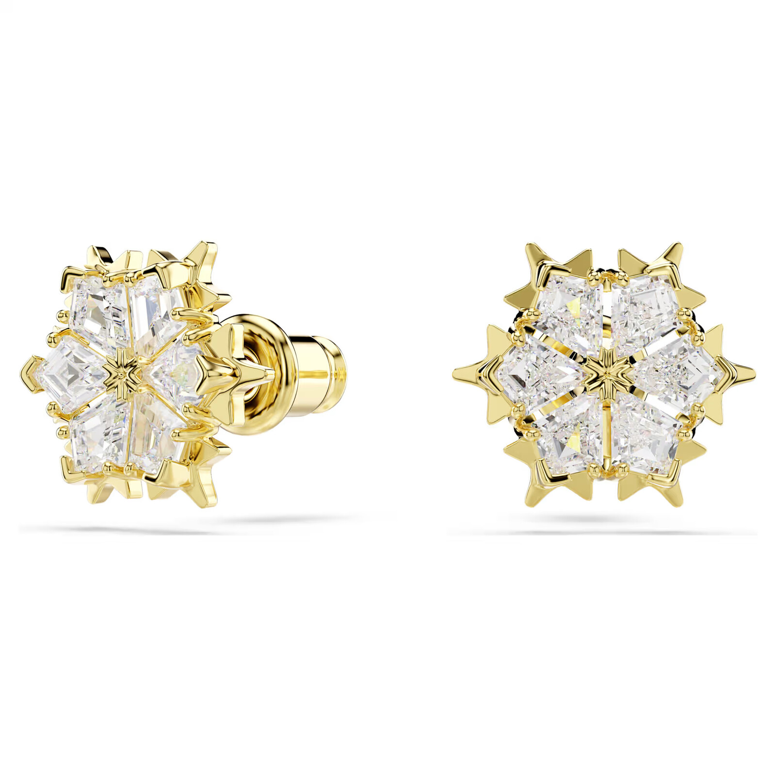 Swarovski Pozlátené náušnice Snehové vločky Magic 5757816