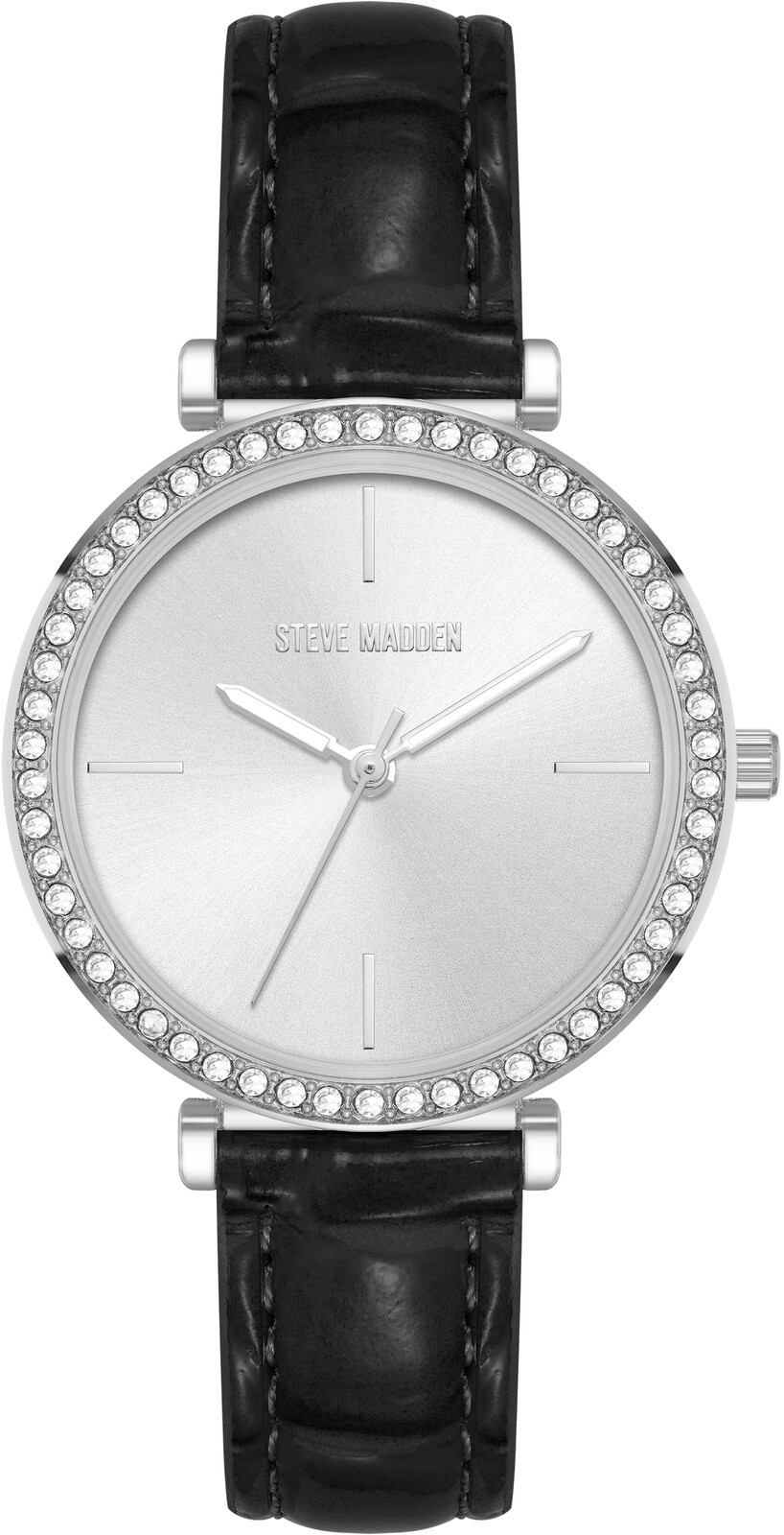 Steve Madden Analógové hodinky SM-8095SVBK