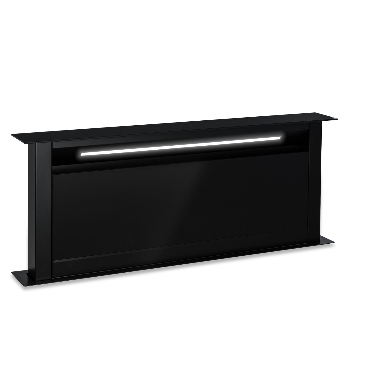 Klarstein Royal Flush Eco, digestor, 90 cm, výsuvný, 576 m³/h, A+, čierny