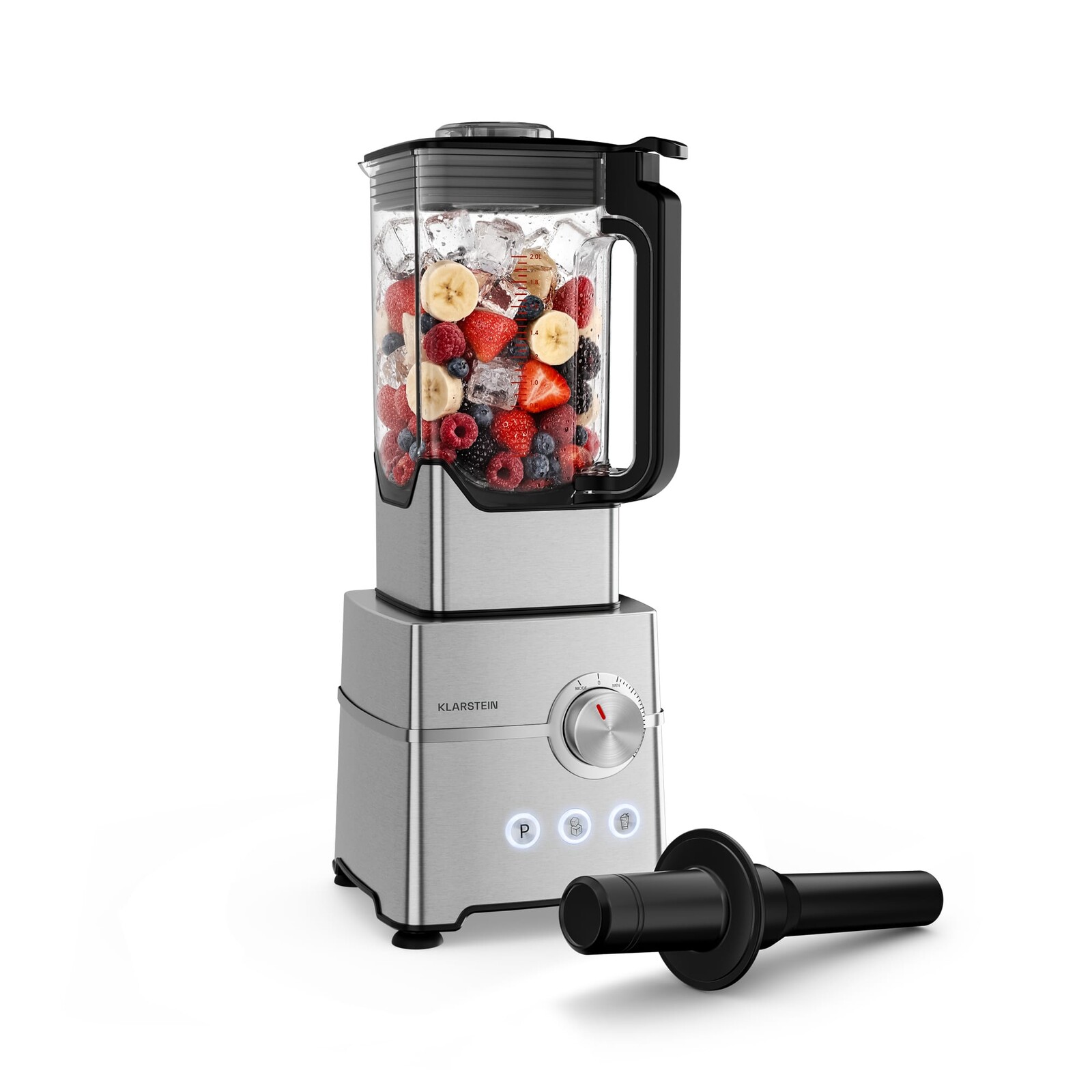 Klarstein Kraftpaket Pro mixér | Drvený ľad & smoothies | Pulzná funkcia | 2000 W | 30000 ot./min | 2 L