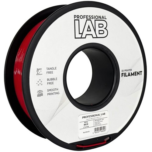 Filament PETG Professional LAB - Červený, 1kg