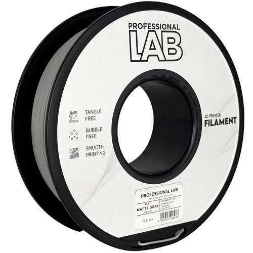 Filament PLA Professional LAB - Matně šedý, 1kg
