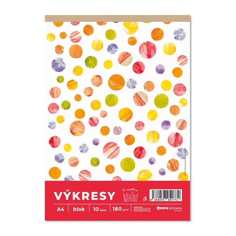 Výkres A4 biely – 180 g/m², 10 ks