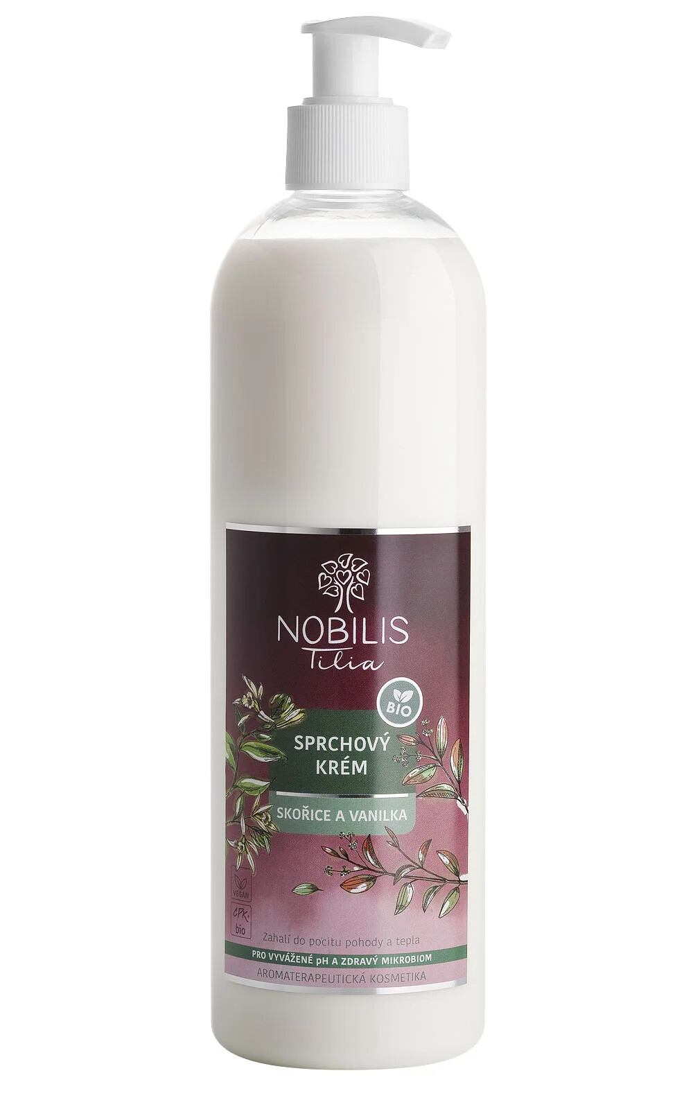Nobilis Tilia Sprchový krém Škorica a vanilka 500 ml