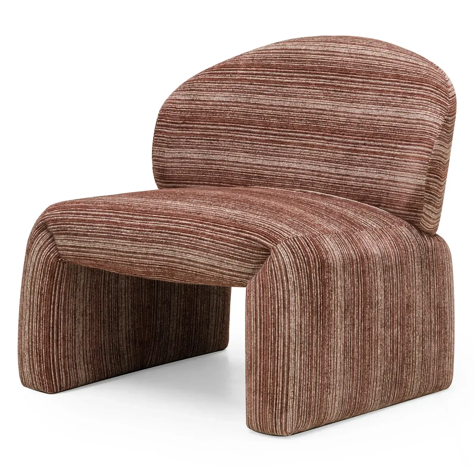 Designové křeslo Sena měděné/bílé