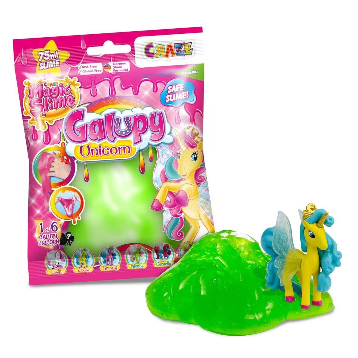 CRAZE Magický sliz s prekvapením Galupy Unicorn, viac druhov