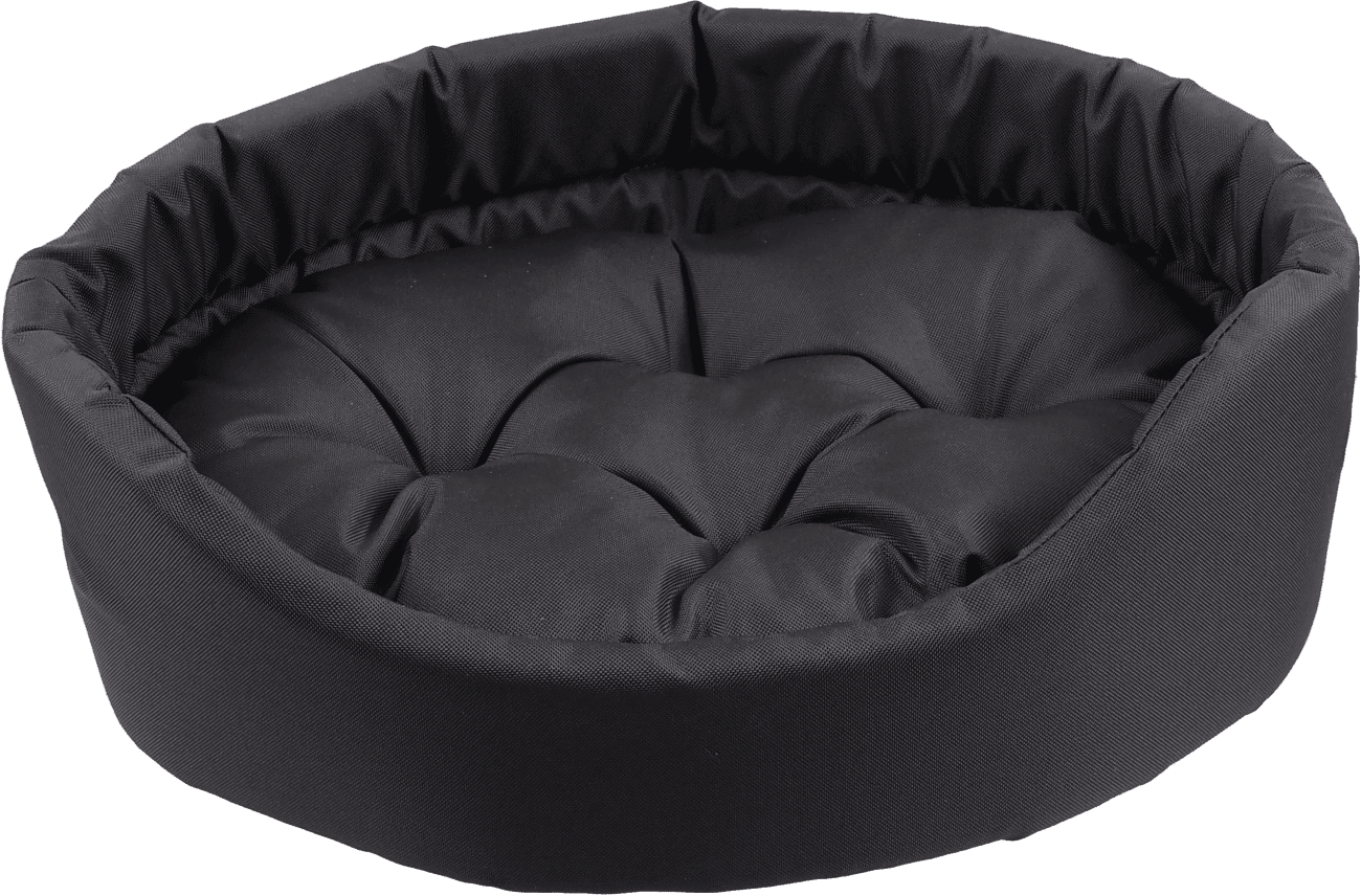 Pelech Dog Fantasy Oval s vankúšom sivý 48 × 40 × 15 cm