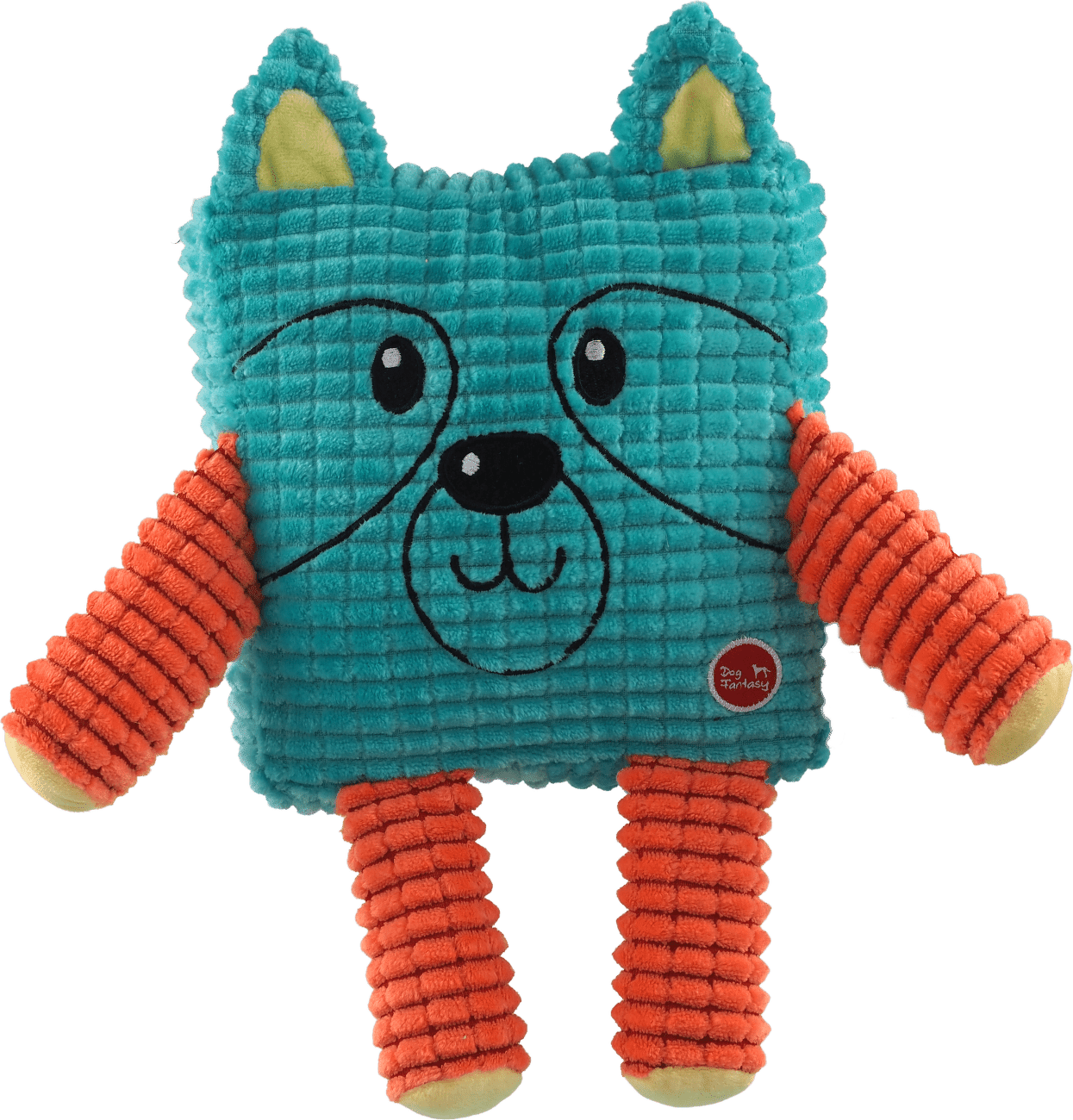 Hračka pre psy Dog Fantasy Cuties zvieratko petrolejovo zelené 17,5 cm