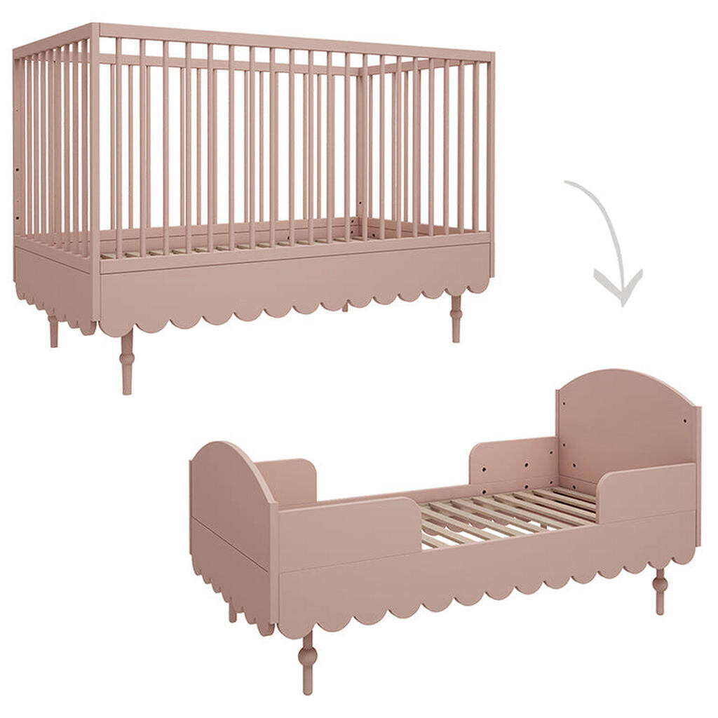Petits-meubles POSTIEĽKA S PRIEČKAMI 70/140 Babushka Rose
