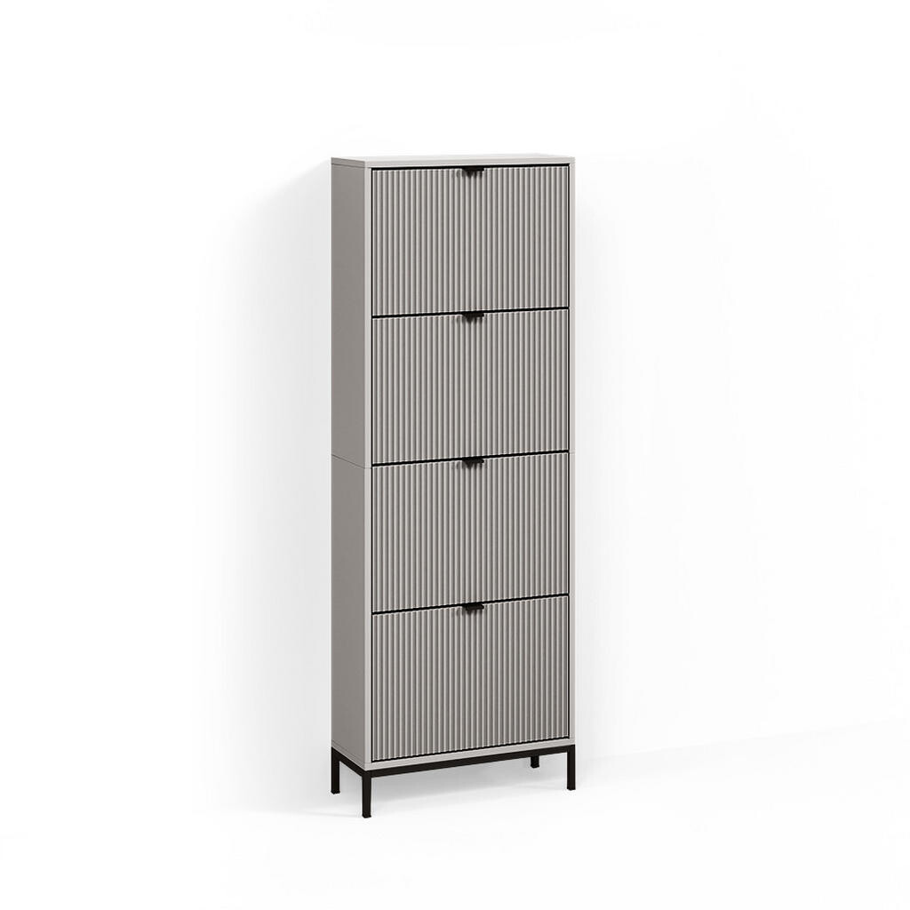 Livinity® SKLÁPAČ TOPÁNOK Aterno Šedá 60 x 168 cm so 4 zásuvkami