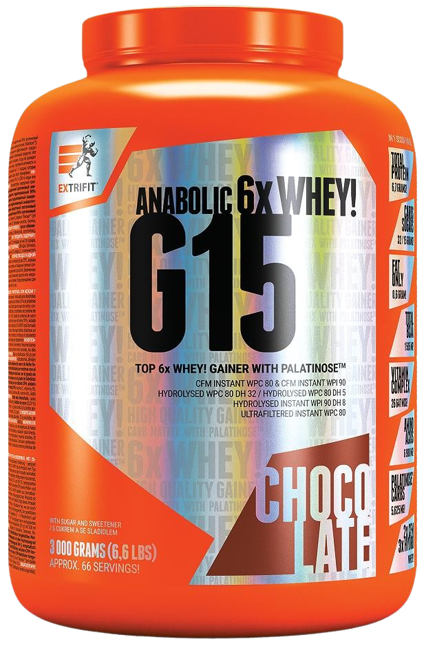 EXTRIFIT G 15 Anabolic Gainer čokoláda 3000 g