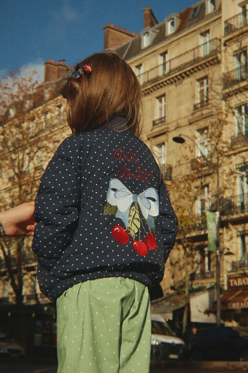 Konges Sløjd bunda bomber detská JUNO PRINTED DOT BOMBER JACKET