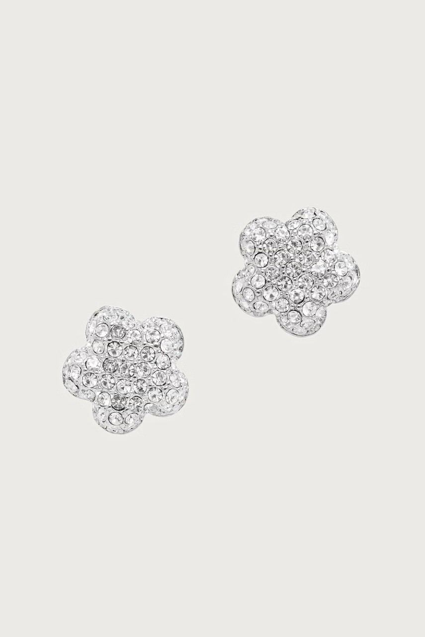MARC JACOBS náušnice dámske z mosadze PAVE BALLOON DAISY