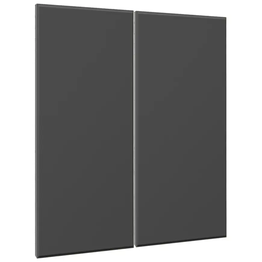 Čelo skrinky Luxeo F16-G80(72) tenký rám dark grey