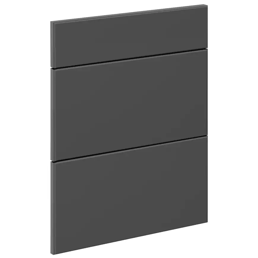 Čelo skrinky Luxeo F16-D60S3-AX tenký rám dark grey