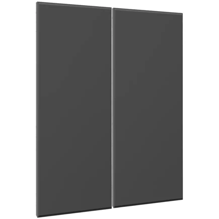 Čelo skrinky Luxeo F16-D80_D80Ztenký rám dark grey