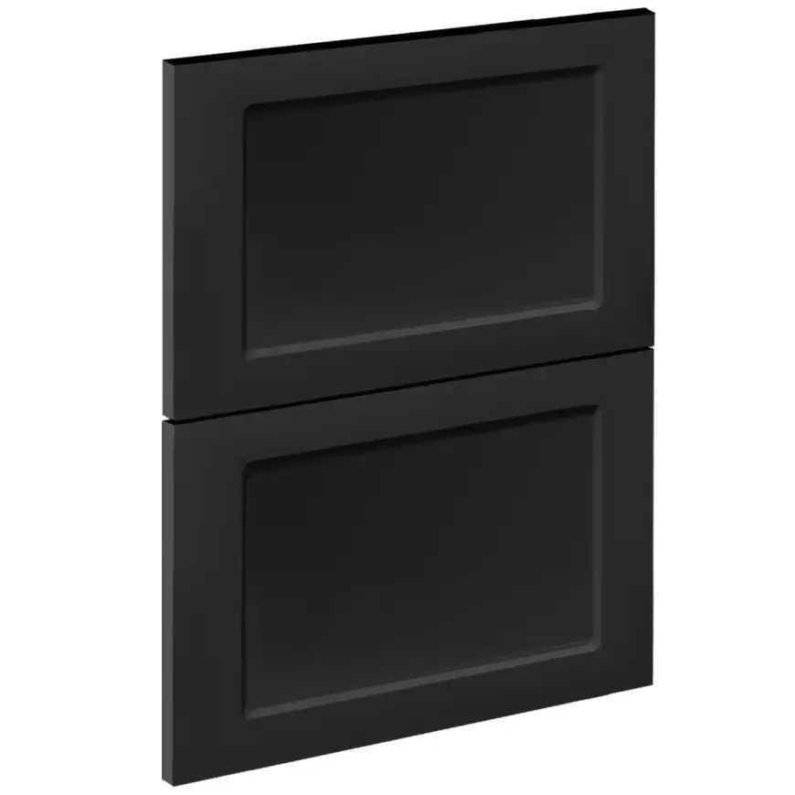 Čelo skrinky Luxeo F15-D60S2_D60S2+1_D60IN-AX rám black