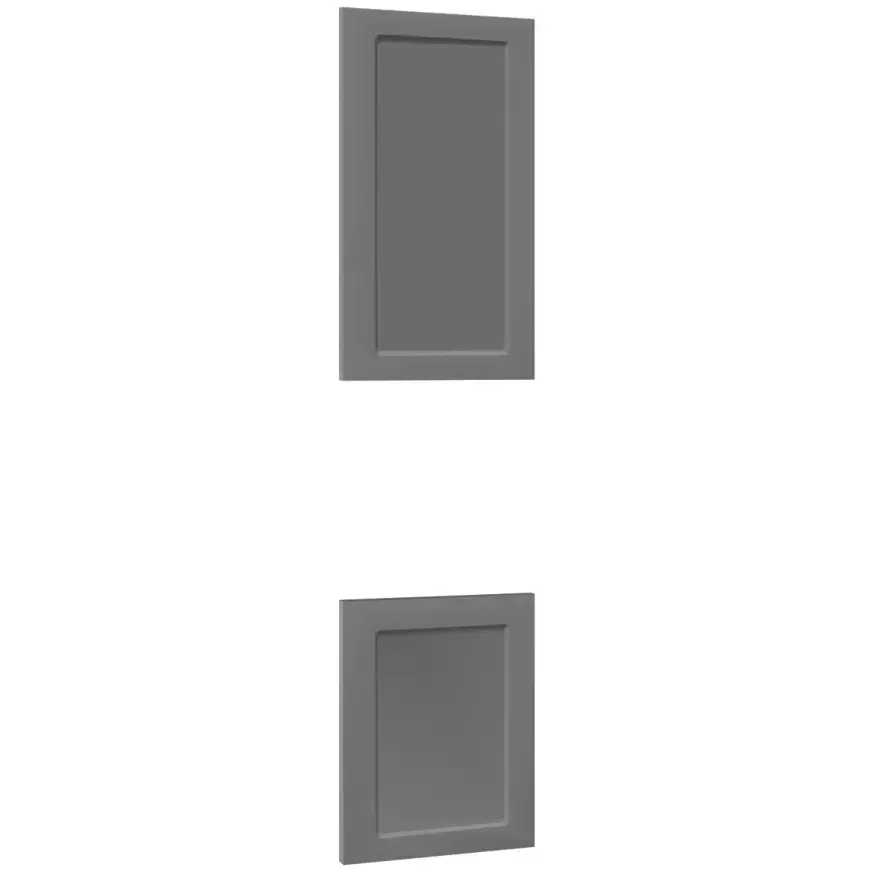 Čelo skrinky Luxeo F15-D60PWN rám dark grey