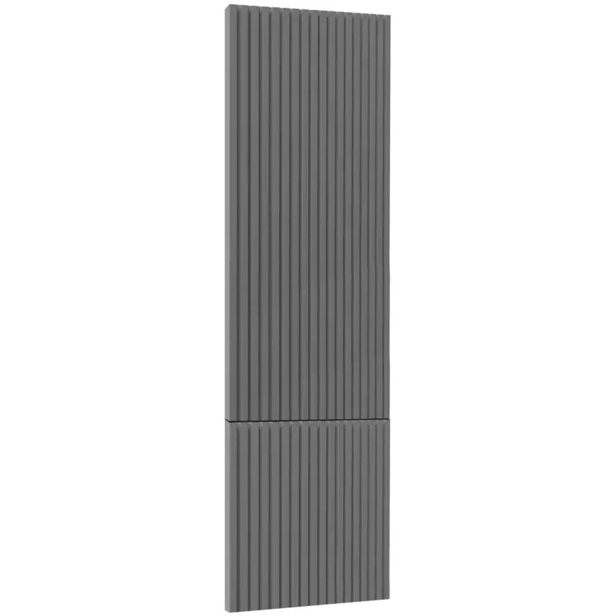 Čelo skrinky Luxeo F14-D40SP ryfla dark grey