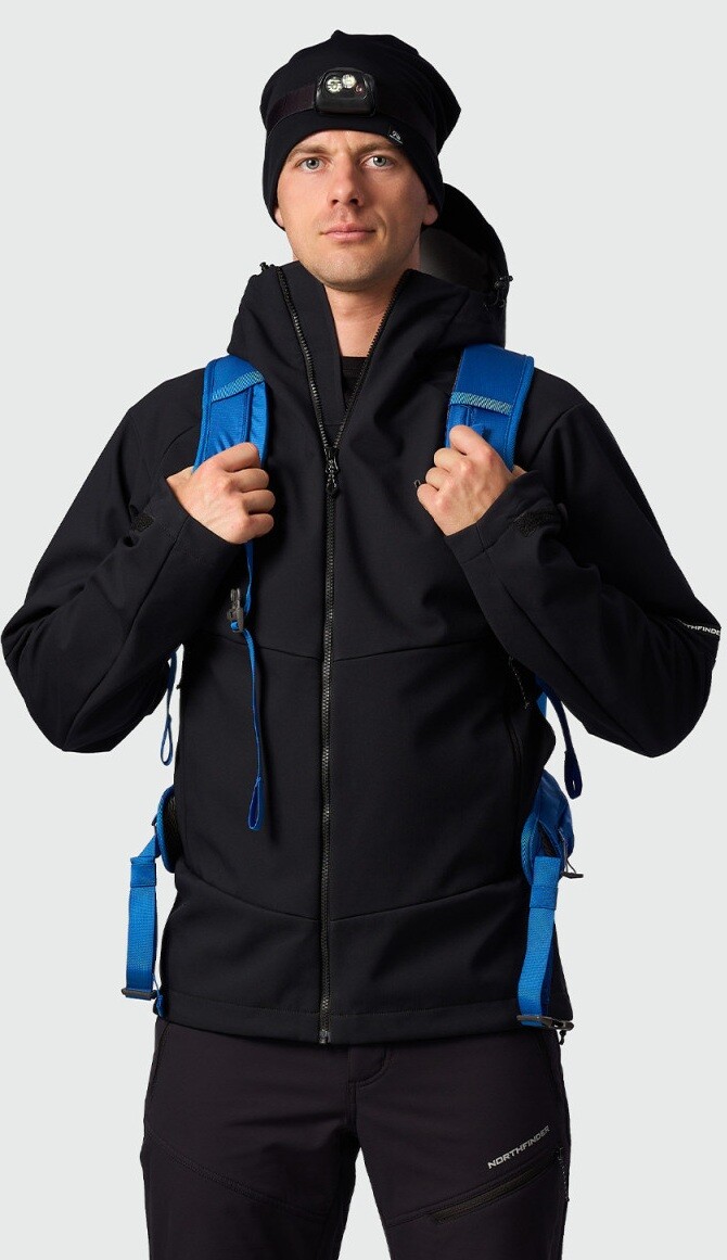 Northfinder AMADEU pánska zateplená softshellová bunda black BU-5440OR-269 Veľkosť: M 8584153699707