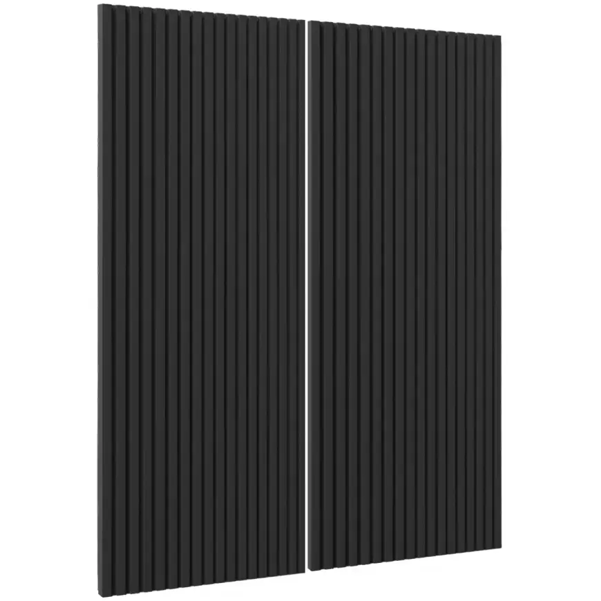 Čelo skrinky Luxeo F14-G80(100) ryfla black