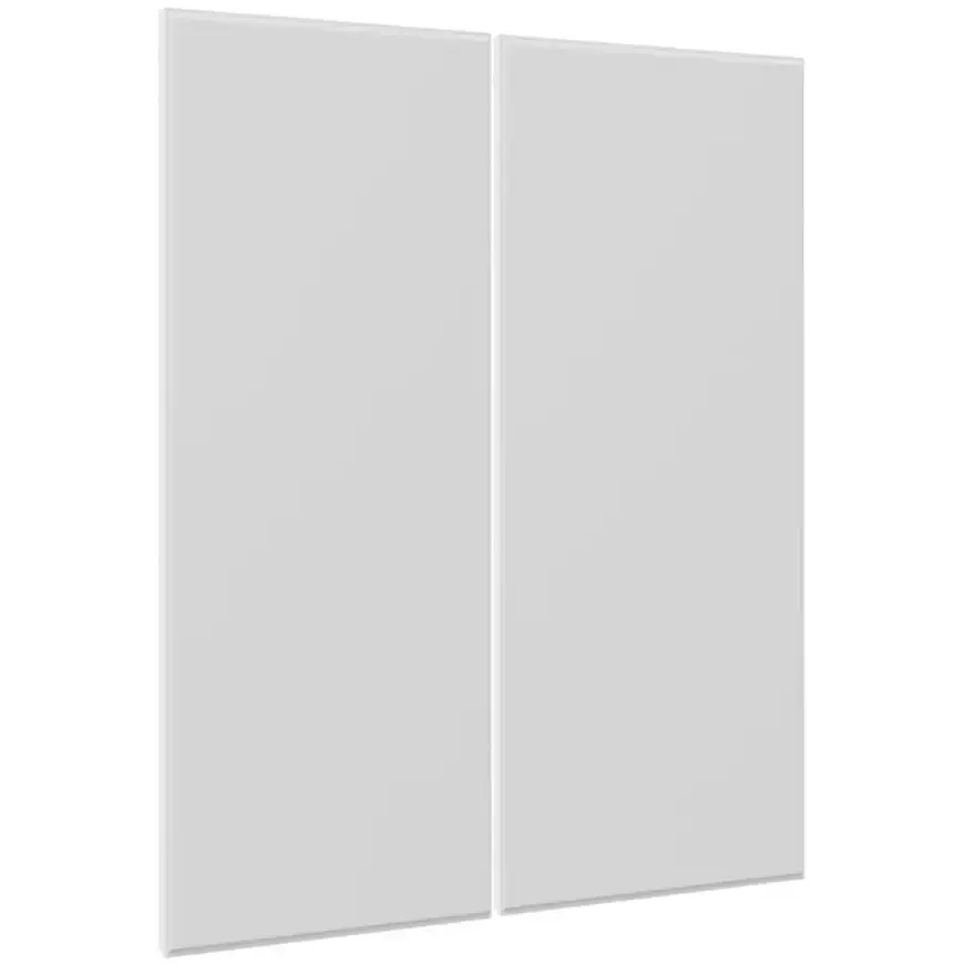 Čelo skrinky Luxeo F16-G80(100) tenký rám white