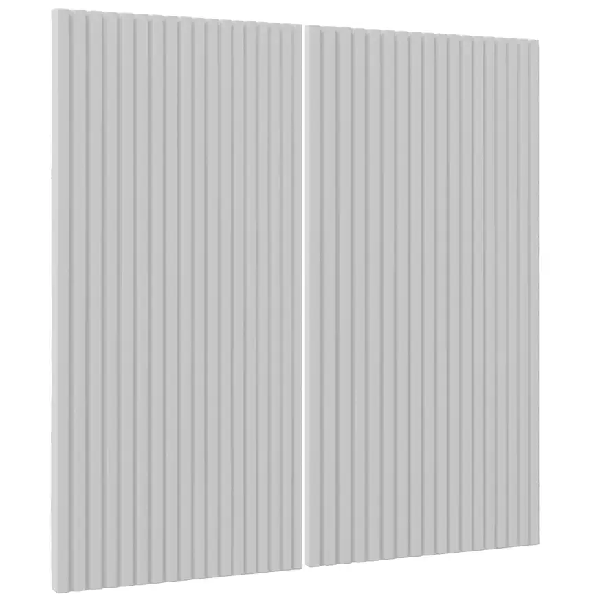 Čelo skrinky Luxeo F14-G80(72) ryfla white