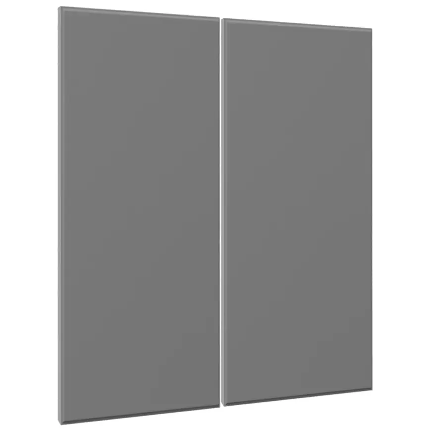 Čelo skrinky Luxeo F16-G80(72) tenký rám grey