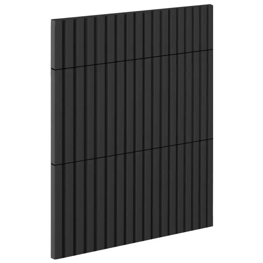 Čelo skrinky Luxeo F14-D60S3-AX ryfla black