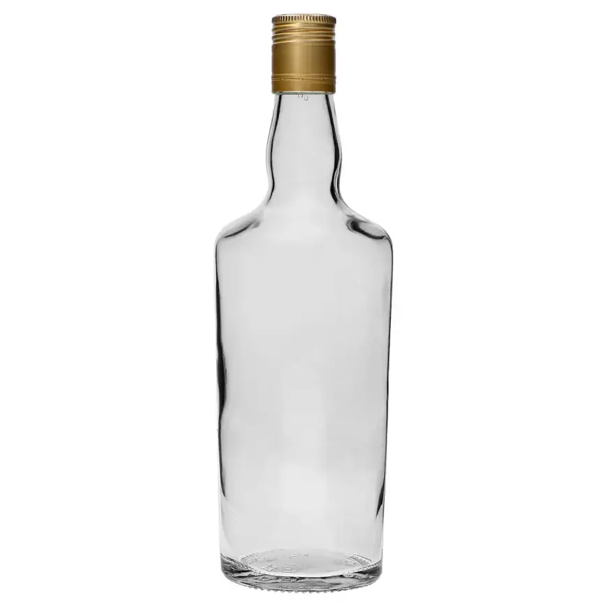 Fľaša na whisky 500 ml s uzáverom na závit