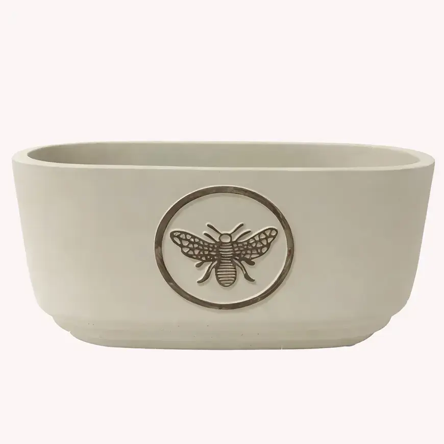 Kvetináč ys462099s 20,3x11,8x11,3 cement bee