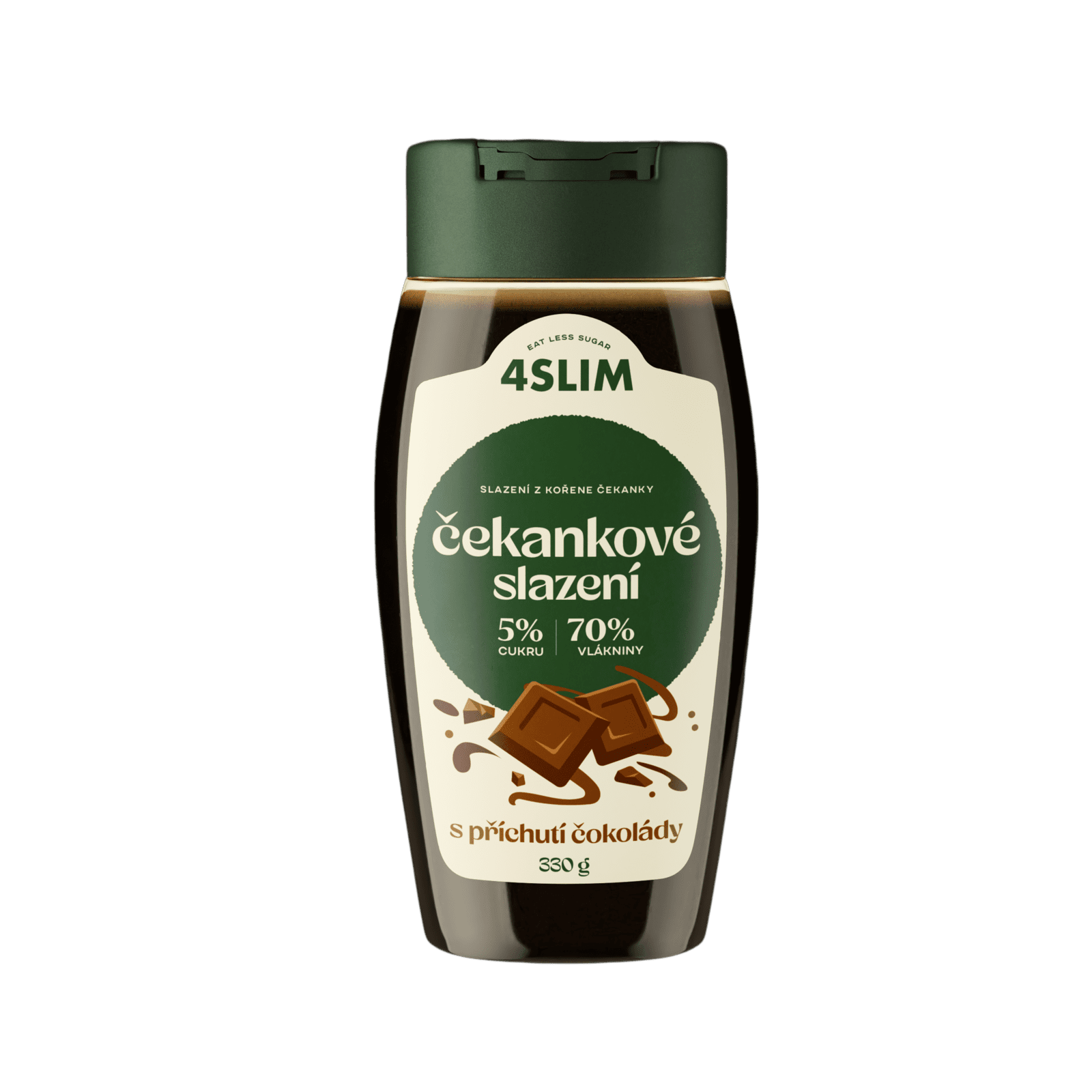 4SLIM Čakankové sladenie s príchuťou čokolády 330 g