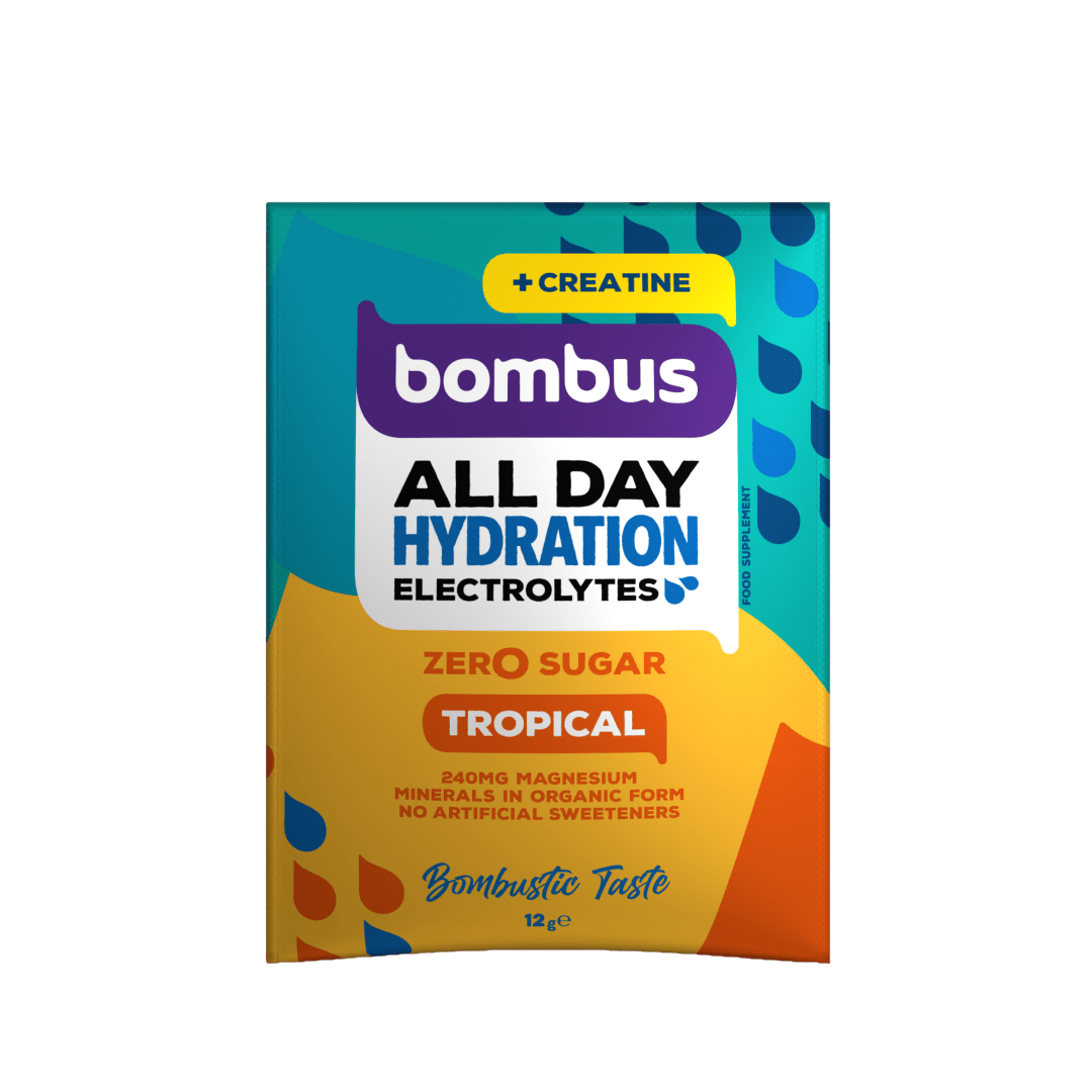BOMBUS Celodenný hydratačný nápoj s kreatínom 5g Tropical 12 g