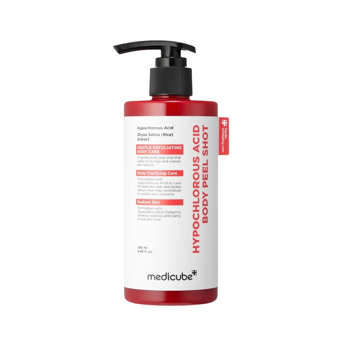 Medicube Telový peeling Hypochlorous Acid Body Peel Shot 280 ml