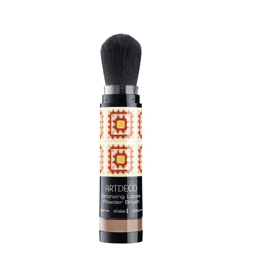 Artdeco Bronzujúci púder so štetcom Bronzing Loose Powder Brush 3 g Tropic Summer