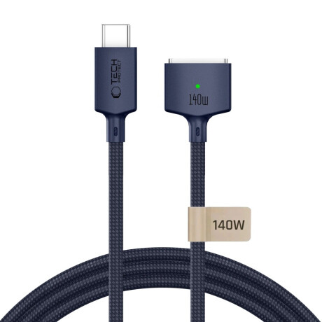 Tech-Protect MMC01 magnetický kábel USB-C / MagSafe 3 140W 3m, tmavomodrý