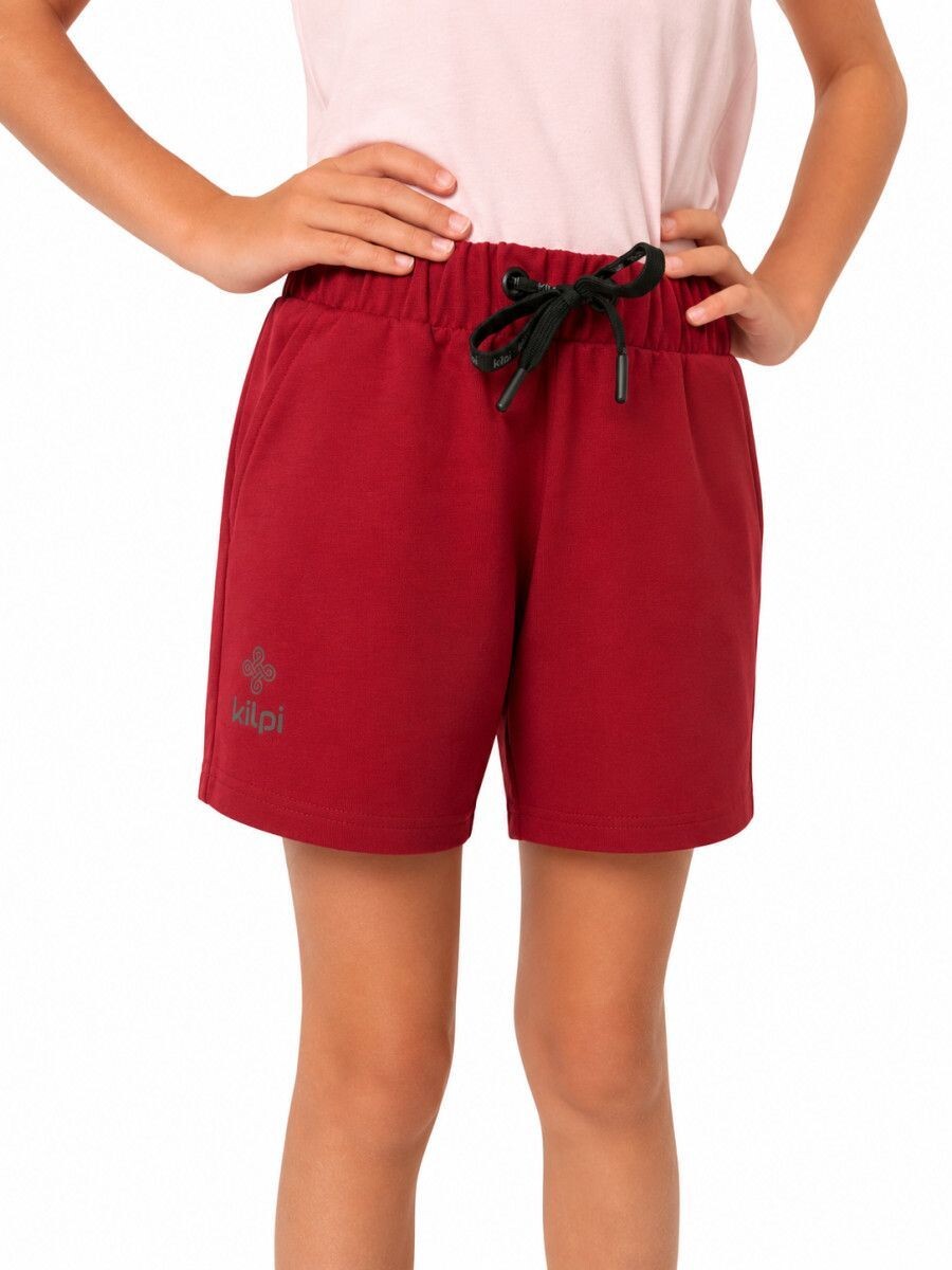 Kilpi SHORTY-JG Tmavo červená Veľkosť: 110