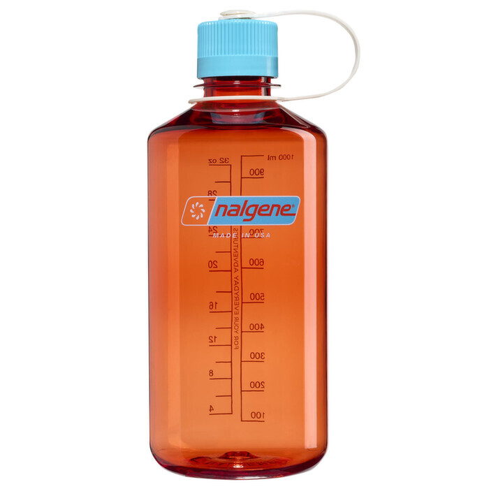 Nalgene Narrow-Mouth 1000 mL Sustain Flame w/Blue Atoll Veľkosť: OneSize